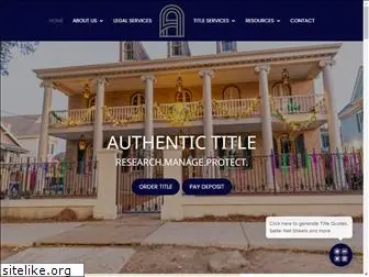 authentictitle.com