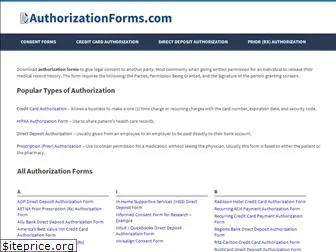 authorizationforms.com