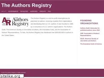 authorsregistry.org
