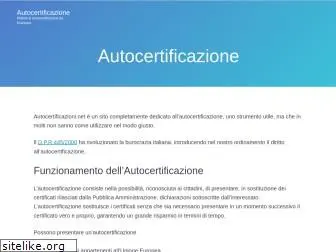 autocertificazioni.net