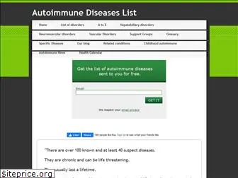 autoimmunediseaselist.com