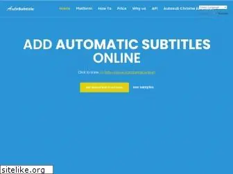 autosubtitle.online