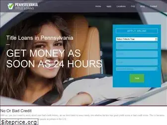 autotitleloanspennsylvania.com