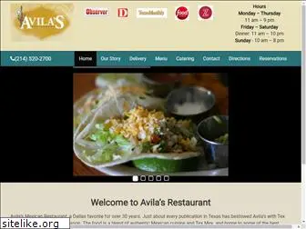 avilasrestaurant.com