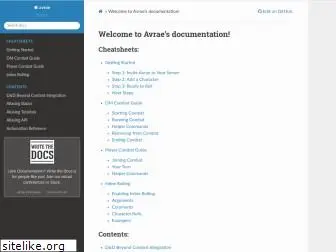 avrae.readthedocs.io