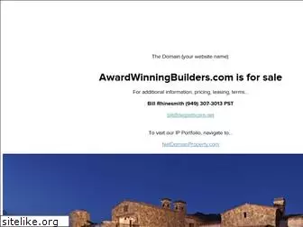 awardwinningbuilders.com