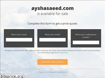 ayshasaeed.com