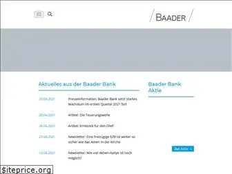 baaderbank.com