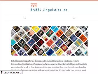 babel-linguistics.com