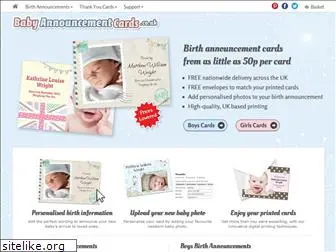babyannouncementcards.co.uk