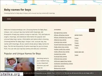 babynameboys.com