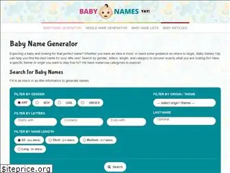 babynamesyay.com