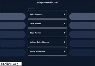 babynametrain.com