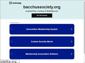 bacchussociety.org