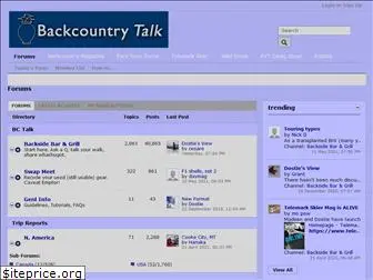 backcountrytalk.com