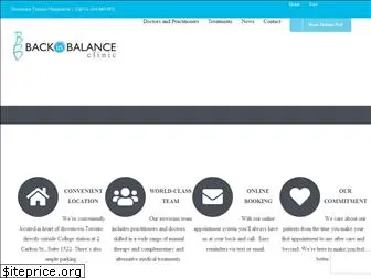 backinbalanceclinic.com