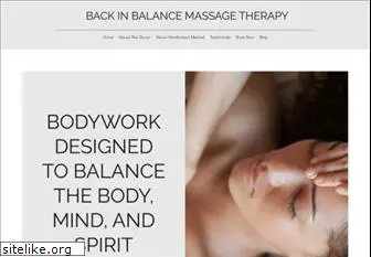 backinbalancemassagetherapy.com