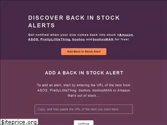 backinstockalerts.com