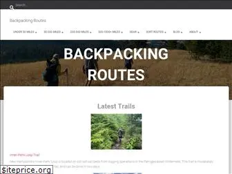 backpackingroutes.com