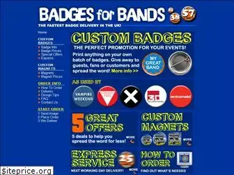 badgesforbands.com