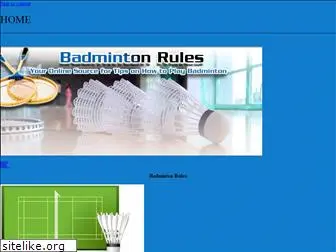 badminton-rules.com