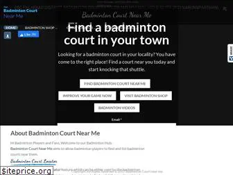 badmintoncourtnearme.com