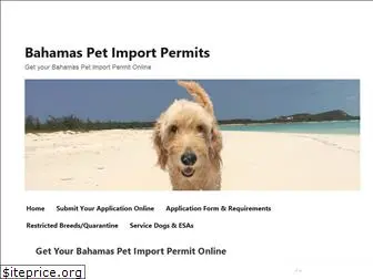 bahamaspetpermit.com