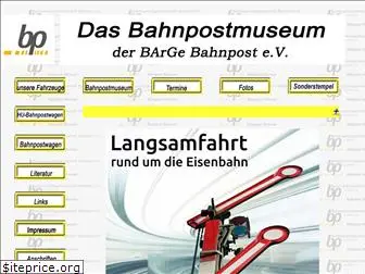 bahnpostmuseum.de