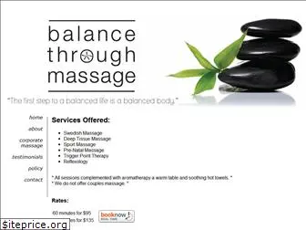 balancethroughmassage.com