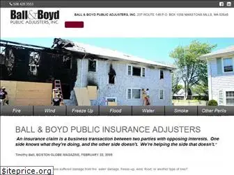 ballandboydpublicadjusters.com