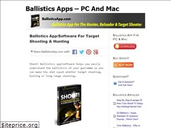 ballisticsapp.com