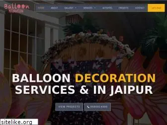 balloondecorationjaipur.com