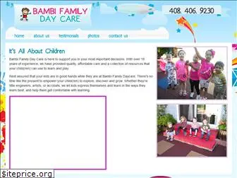 bambifamilydaycare.com