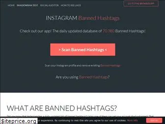 bannedhashtags.com