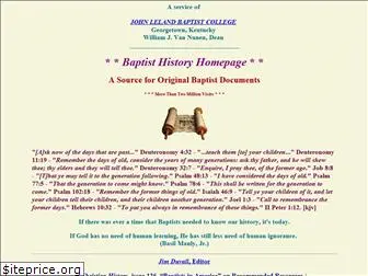 baptisthistoryhomepage.com