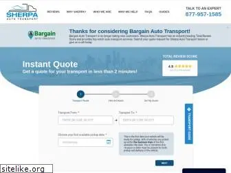 bargainautotransport.com