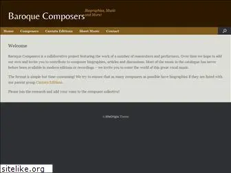 baroquecomposers.co.uk