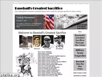 baseballsgreatestsacrifice.com