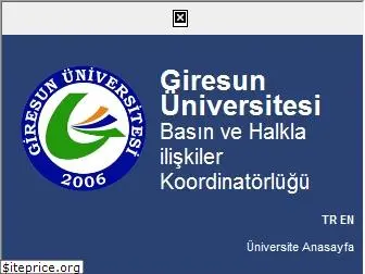 basin.giresun.edu.tr - anasayfa  basın ve halkla ilişkiler koordinatörlüğü