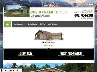 basincreekhomes.com