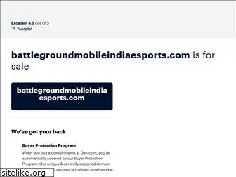 battlegroundmobileindiaesports.com