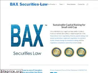 baxsecuritieslaw.com