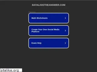 bayalisistheanswer.com