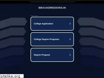 bbauadmissions.in