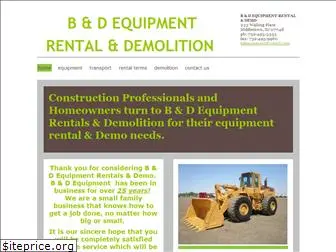 bdequipmentrental.com
