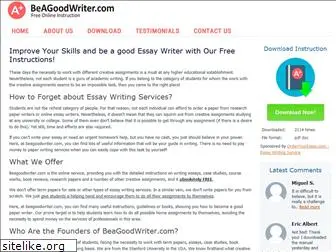 beagoodwriter.com