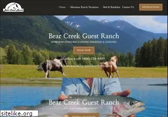 bearcreekguestranch.com