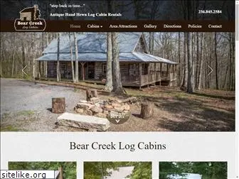 bearcreeklogcabins.com