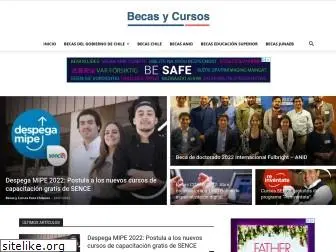 becasycursosparachilenos.com