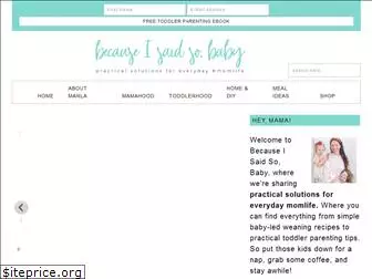 becauseisaidsobaby.com